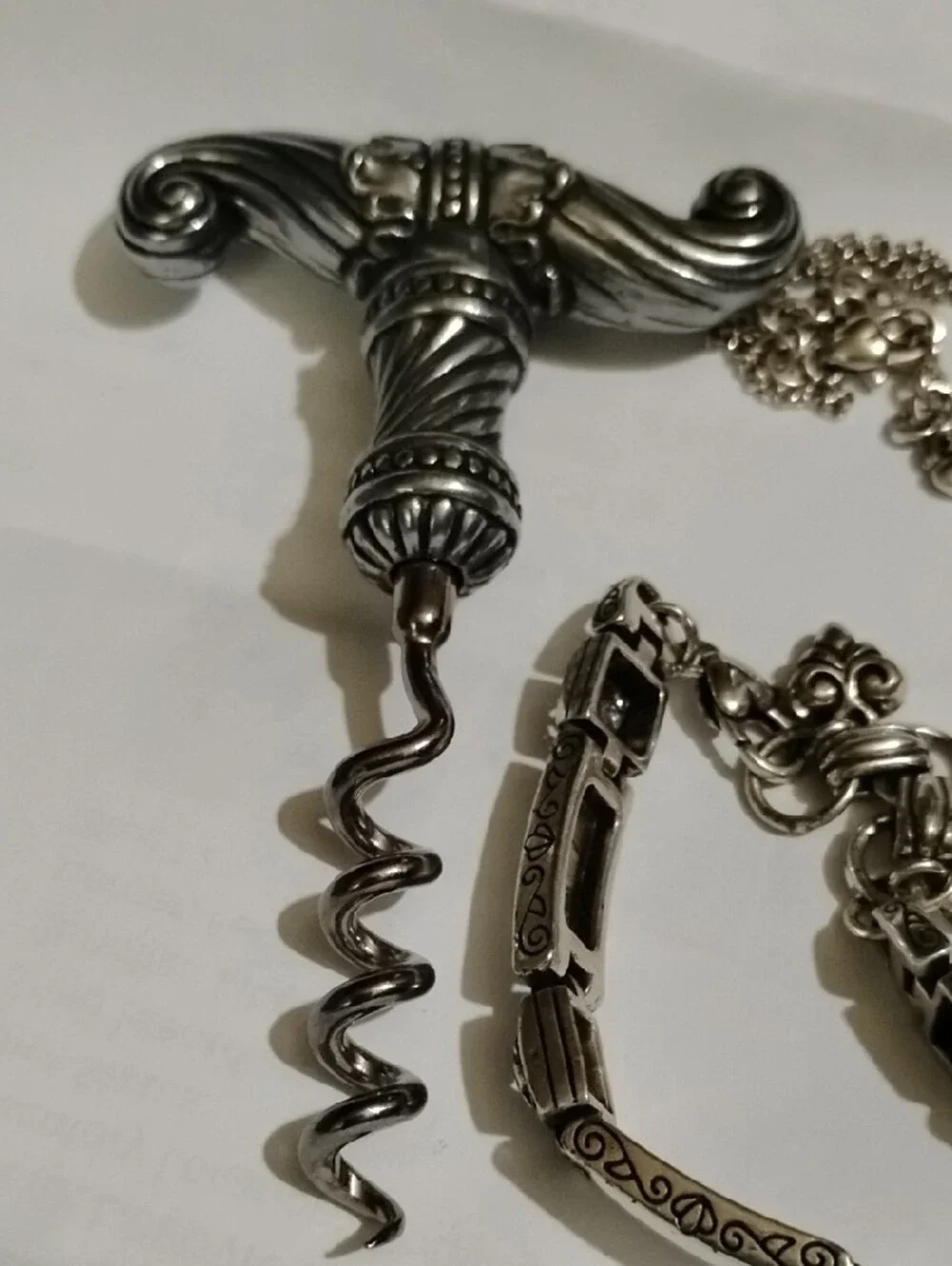 Brighton Designer Jewelry/Corkscrew/Bracelet/Necklace